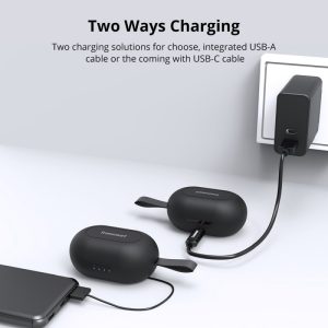 Tronsmart Encore Spunky Beat True Wireless Earphones with Qualcomm aptX Support - Black - Image 5