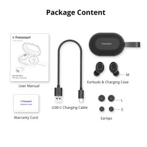Tronsmart Encore Spunky Beat True Wireless Earphones with Qualcomm aptX Support - Black - Image 12