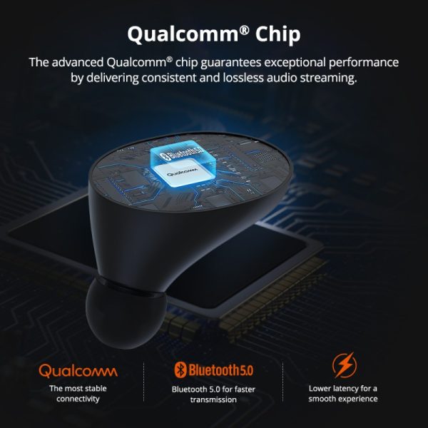 Tronsmart Encore Spunky Beat True Wireless Earphones with Qualcomm aptX Support - Black - Image 15