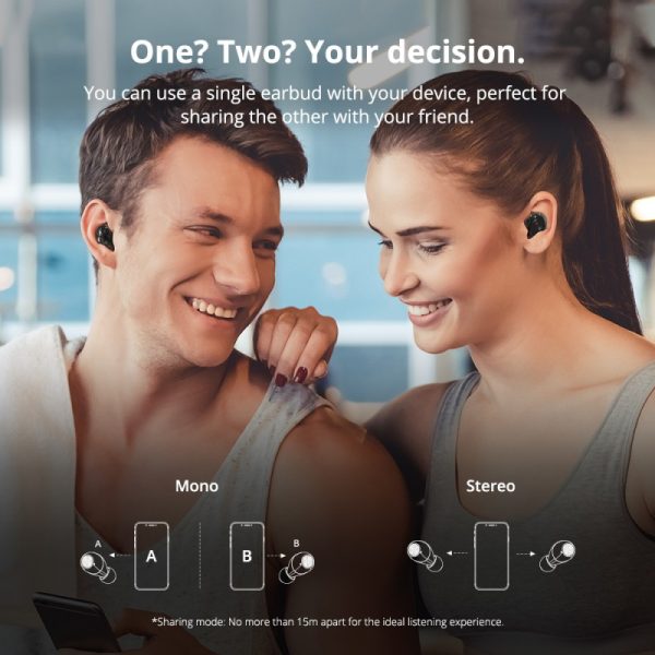 Tronsmart Encore Spunky Beat True Wireless Earphones with Qualcomm aptX Support - Black - Image 18