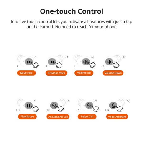 Tronsmart Encore Spunky Beat True Wireless Earphones with Qualcomm aptX Support - Black - Image 3