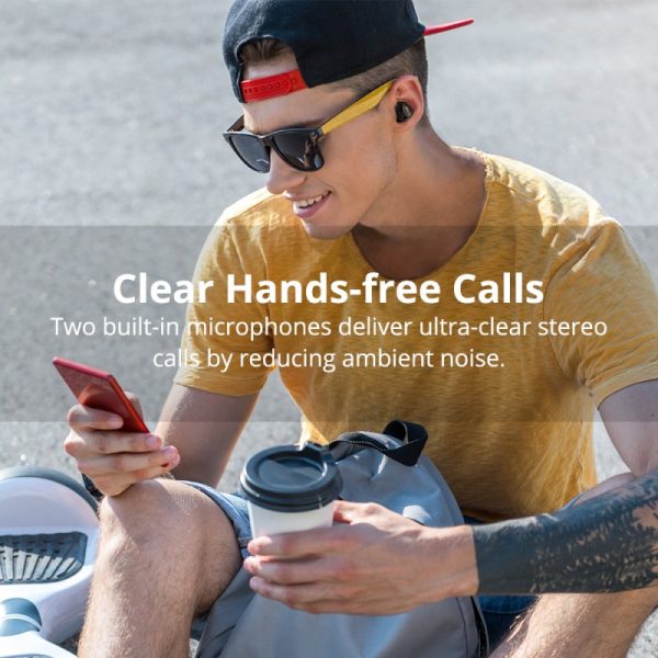 spunky-pro-true-wireless-bluetooth-headphones (2) Tronsmart Encore Spunky Pro True Wireless Earphones with Wireless Charging Box - Black - Image 3