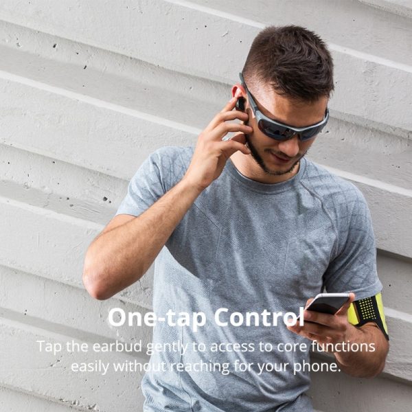 spunky-pro-true-wireless-bluetooth-headphones (5) Tronsmart Encore Spunky Pro True Wireless Earphones with Wireless Charging Box - Black - Image 6