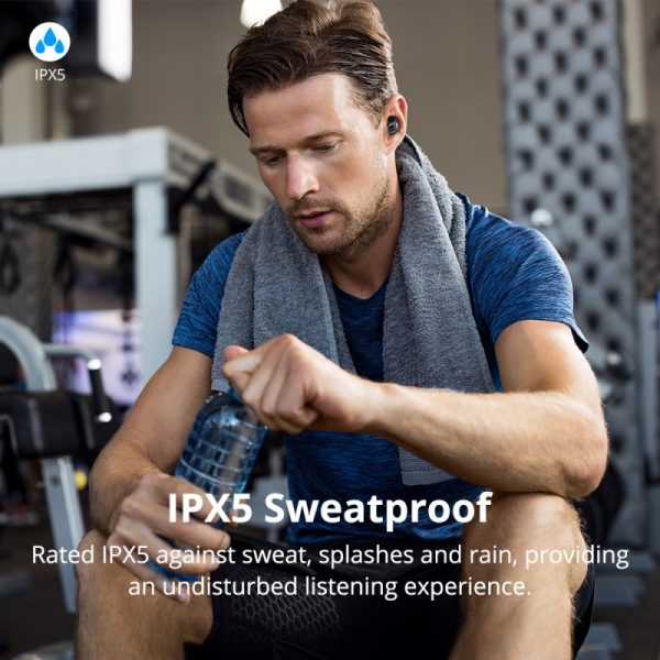 spunky-pro-true-wireless-bluetooth-headphones (8) Tronsmart Encore Spunky Pro True Wireless Earphones with Wireless Charging Box - Black - Image 8