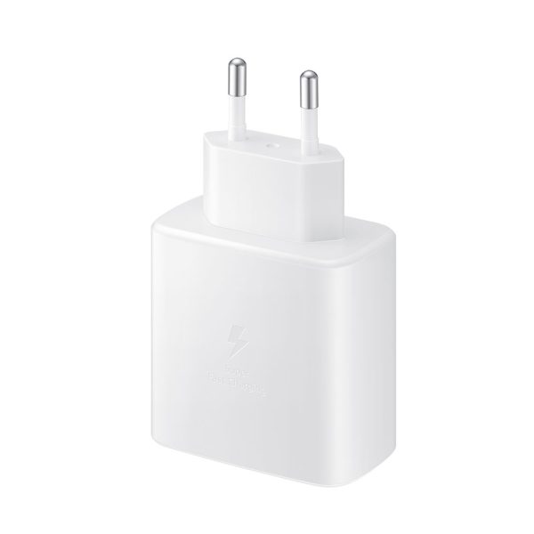 45W Charger Samsung with Power Delivery 3.0 PPS Tech for Samsung S22 Series, S21 Series & Note 20 Series - EU Plug with 1 USB C to USB C Cable - White - Image 4