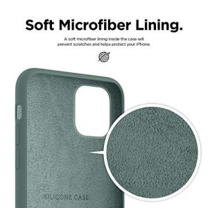 iPhone 11 Pro Max Liquid Silicon Case by X Fitted - Pine Green - Image 5