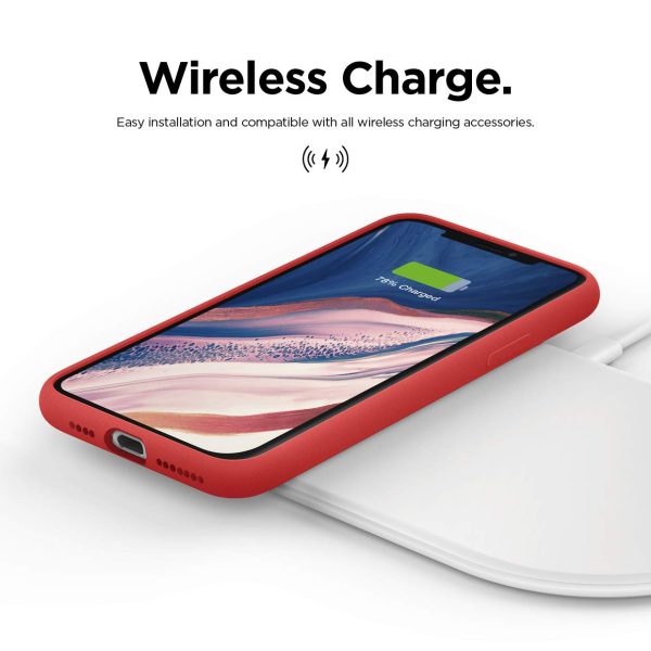 61V6e3jZ+sL._SL1240_ iPhone 11 Pro Liquid Silicon Case by X Fitted - Red - Image 4