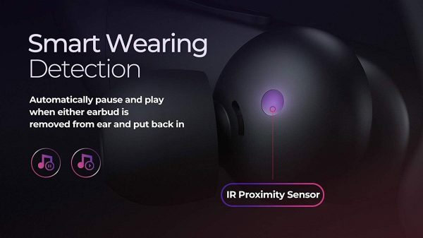 MPOW Flame Pro aptX, Bass+, 32H Playtime, ENC with 4 Mics - Black - Image 4