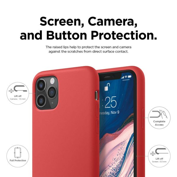 61e1kln1M0L._SL1240_ iPhone 11 Pro Liquid Silicon Case by X Fitted - Red - Image 6