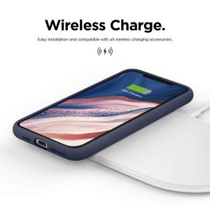 iPhone 11 Pro Liquid Silicon Case by X Fitted - Midnight Blue - Image 5