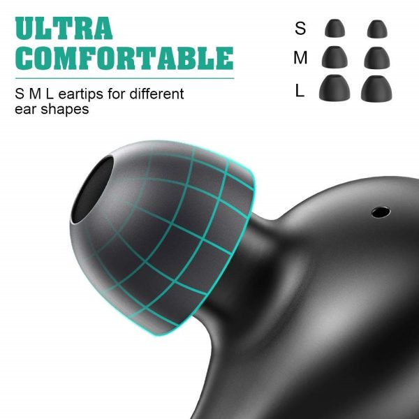 T5 True Wireless Earphones by QCY - Black - Image 2