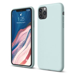 x fitted iphone 11 pro max pastel green silicon case