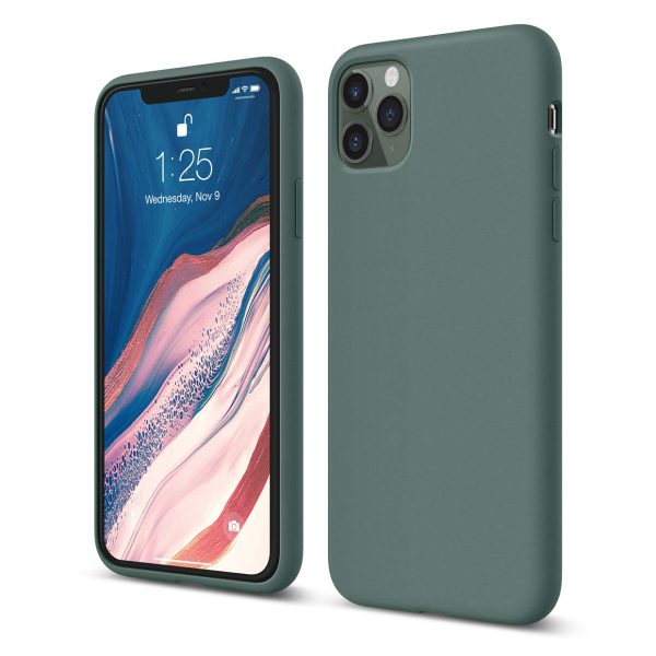 61u65-eDiFL._SL1240_ iPhone 11 Pro Liquid Silicon Case by X Fitted - Pine Green - Image 1