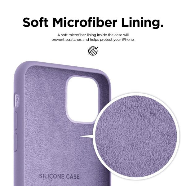 715ryoaw3iL._SL1240_ iPhone 11 Pro Liquid Silicon Case by X Fitted - Lilac - Image 3