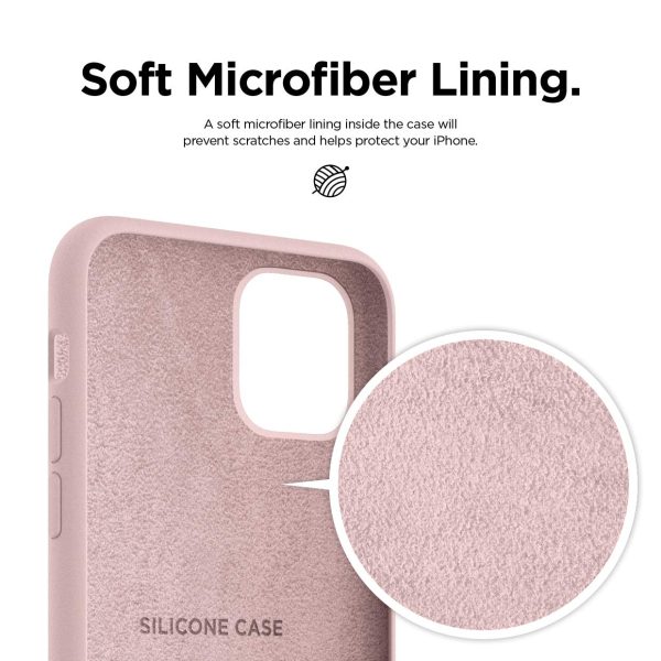 iPhone 11 Pro Liquid Silicon Case by X Fitted - Pink Sand - Image 2