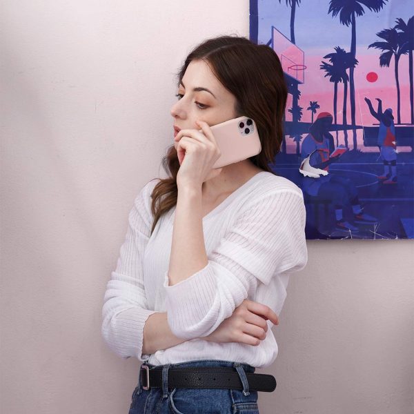 iPhone 11 Pro Liquid Silicon Case by X Fitted - Pink Sand - Image 6