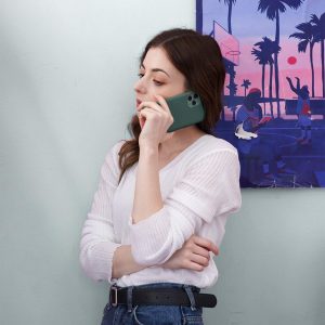 iPhone 11 Pro Max Liquid Silicon Case by X Fitted - Pine Green - Image 3