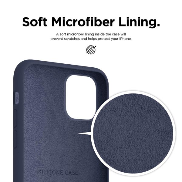 iPhone 11 Pro Liquid Silicon Case by X Fitted - Midnight Blue - Image 2