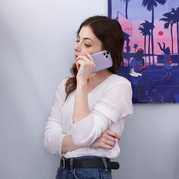 71xLEp-oPzL._SL1240_ iPhone 11 Pro Liquid Silicon Case by X Fitted - Lilac - Image 2