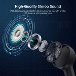 MPOW M9 True Wireless Earbuds Upgraded Edition with 4 Mics for Better Voice Calls - Black - Image 2