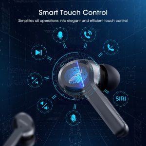 MPOW M9 True Wireless Earbuds Upgraded Edition with 4 Mics for Better Voice Calls - Black - Image 6