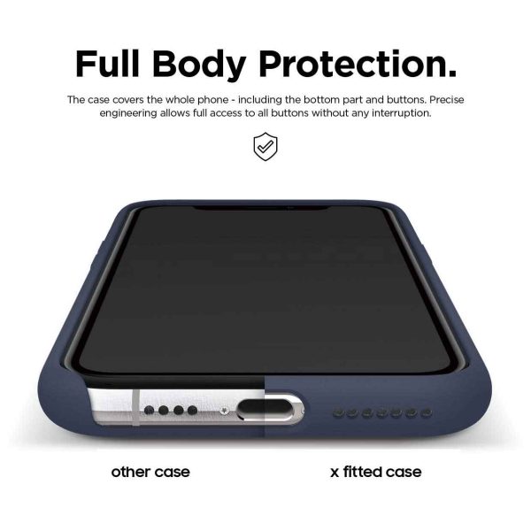 iPhone 11 Pro Liquid Silicon Case by X Fitted - Midnight Blue - Image 4