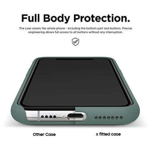 iPhone 11 Pro Max Liquid Silicon Case by X Fitted - Pine Green - Image 6