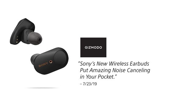 618PZDEuWdL._SL1500_ Sony WF-1000XM3 Industry Leading Noise Canceling Truly Wireless Earbuds - Silver - Image 5
