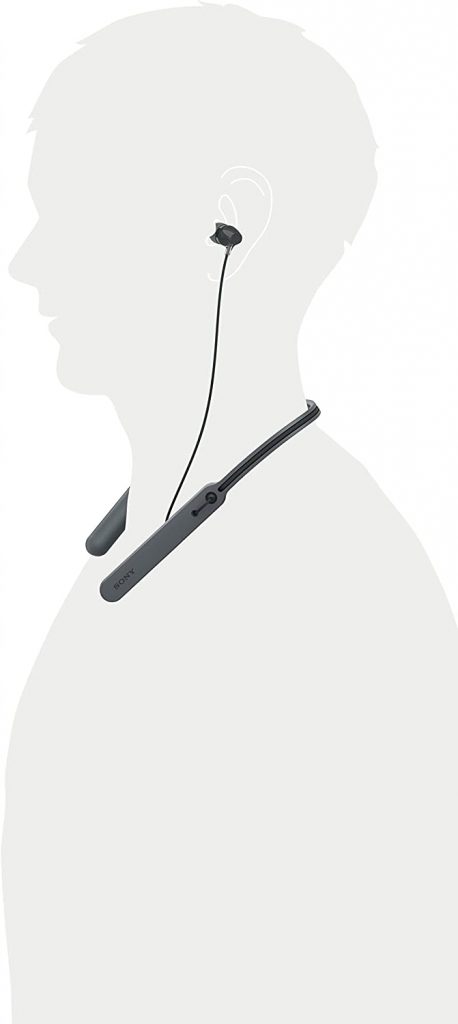 Sony Wireless Behind-Neck in Ear Headphone Black - WI-C400 - Image 3