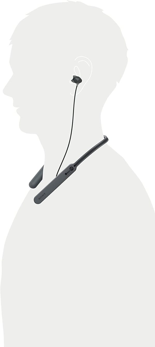 Sony Wireless Behind-Neck in Ear Headphone Black - WI-C400 - Image 3