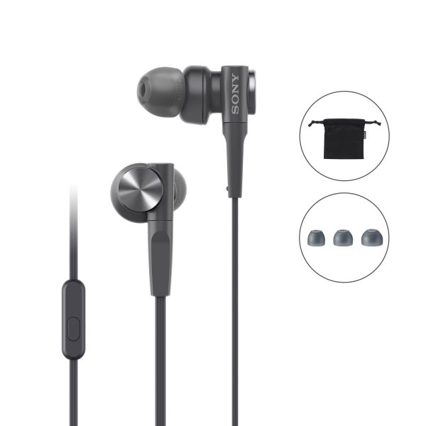 Sony EXTRA BASS™ In-ear Earphones - Black - MDR-XB55AP - Image 6