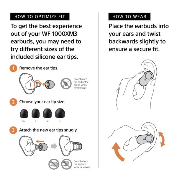 71mf7oQVh7L._SL1500_ Sony WF-1000XM3 Industry Leading Noise Canceling Truly Wireless Earbuds - Silver - Image 4