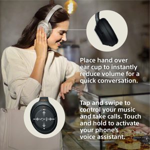 Sony Active Noise Cancelling Wireless Headphones WH-1000XM3 - Silver - Image 8