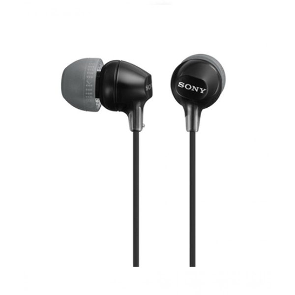 sony_in-ear_headphones_black_mdr-ex15lp__1_1 Sony MDR-EX15LP In-Ear Headphones with Tangle Free Cord & no Microphone - Black - Image 1