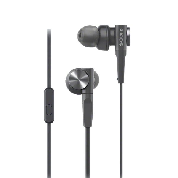 Sony EXTRA BASS™ In-ear Earphones - Black - MDR-XB55AP - Image 1