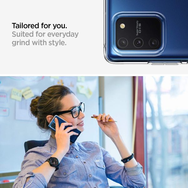 612SoxTv8wL._SL1000_ Galaxy S10 Lite Liquid Crystal Case by Spigen ACS00687 - Transparent - Image 3