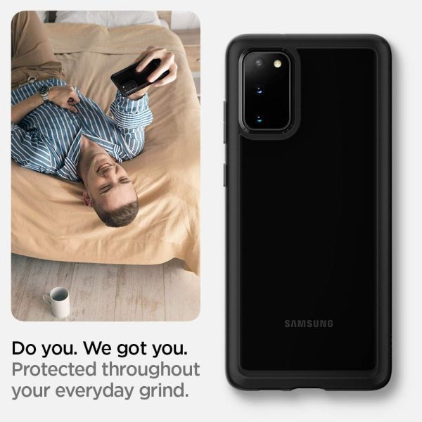 Galaxy S20 Plus Ultra Hybrid Case by Spigen ACS00756 – Matte Black - Image 4