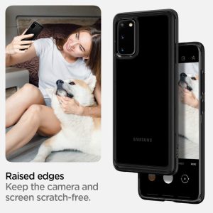 Galaxy S20 Plus Ultra Hybrid Case by Spigen ACS00756 – Matte Black - Image 3
