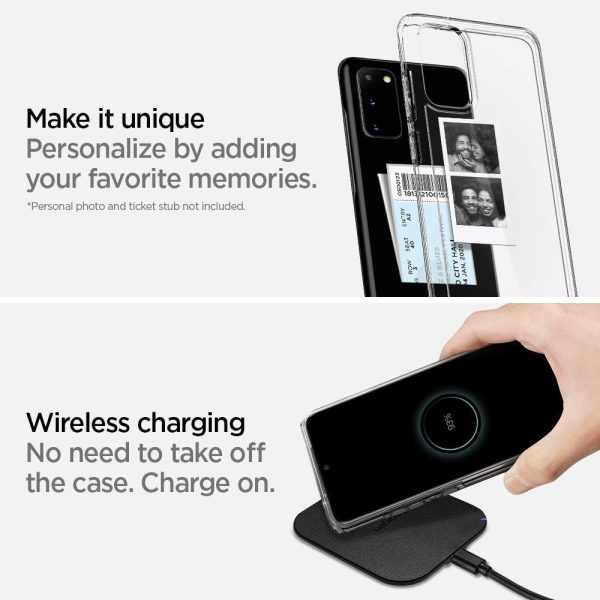 6187wLSHDYL._AC_SL1000_ Galaxy S20 Plus Ultra Hybrid Case Spigen ACS00755 - Crystal Clear - Image 4