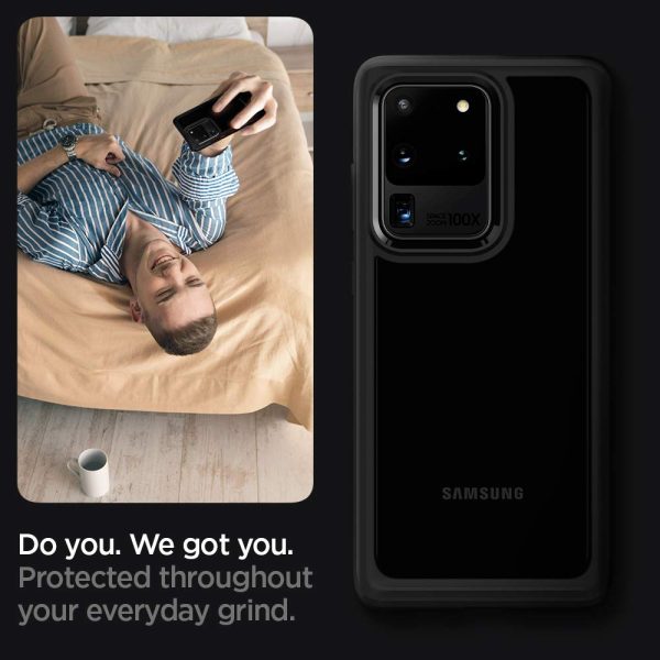 Ultra Hybrid Case for Galaxy S20 Ultra ACS00714 – Matte Black - Image 11