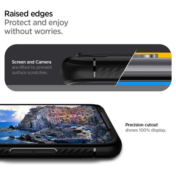 Galaxy S20 Plus Rugged Armor Case by Spigen  ACS00753 - Matte Black - Image 8