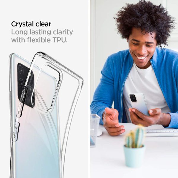 61OrQFPLCQL._SL1000_ Galaxy S10 Lite Liquid Crystal Case by Spigen ACS00687 - Transparent - Image 6