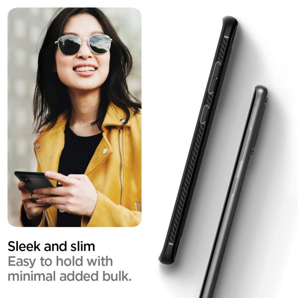 Galaxy S20 Plus Rugged Armor Case by Spigen  ACS00753 - Matte Black - Image 4