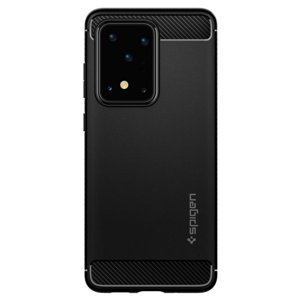 Galaxy S20 Ultra Rugged Armor Spigen ACS00711 - Matte Black - Image 3