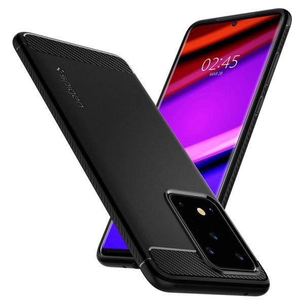 Galaxy S20 Ultra Rugged Armor Spigen ACS00711 - Matte Black - Image 16