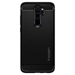 Redmi Note 8 Pro Rugged Armor Spigen ACS00268 - Matte Black - Image 2