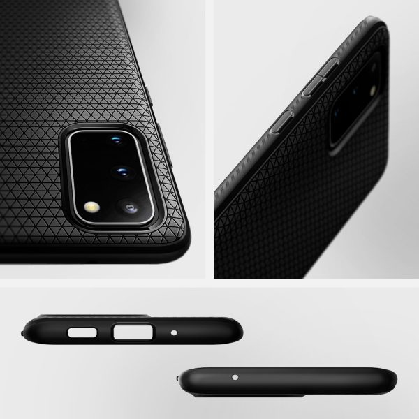 Galaxy S20 Plus Liquid Air Case by Spigen ACS00754 - Matte Black - Image 9