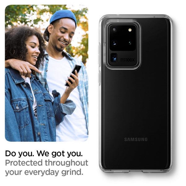 Galaxy S20 Ultra Liquid Crystal Case by Spigen ACS00709 - Crystal Clear - Image 10