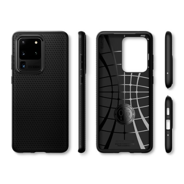 Galaxy S20 Ultra Liquid Air Case by Spigen ACS00712 - Matte Black - Image 4