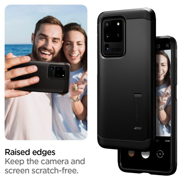 Galaxy S20 Ultra Tough Armor Case by Spigen ACS00716 - Black - Image 7